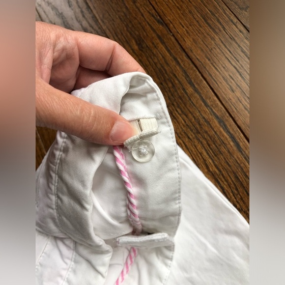 Lilly Pulitzer Girls 4 White Khaki Flare Leg 100% Cotton Pants - EUC! - Picture 5 of 12